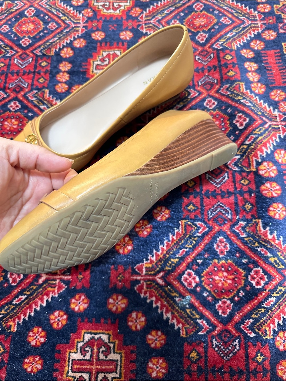 Cole Haan Tan Wedge Pumps - Picture 10 of 12